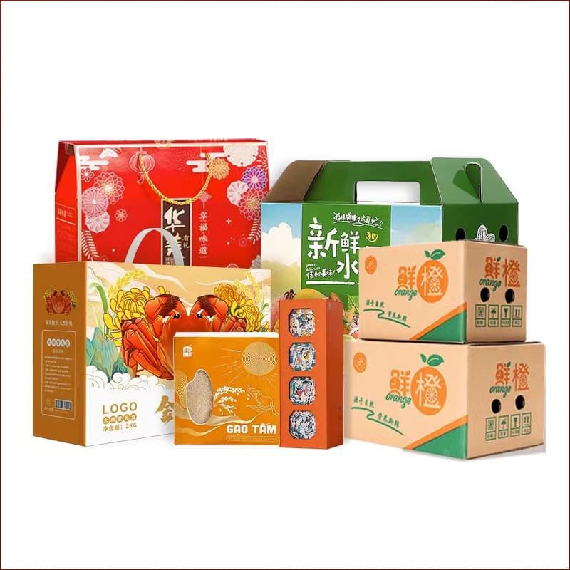 Corrugated packaging box, customized portable gift box, airplane box, LOGO production product packaging box, agricultural and sideline product packaging