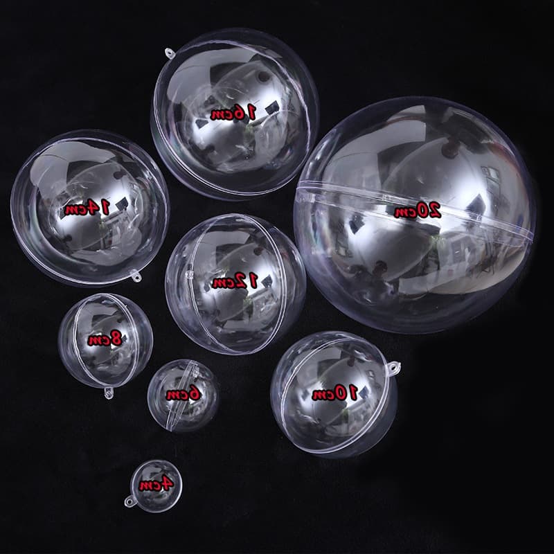 Cross-border holiday decoration hanging ball ceiling hanging decoration acrylic transparent ball plastic ball hollow ball shopping mall window dropshipping