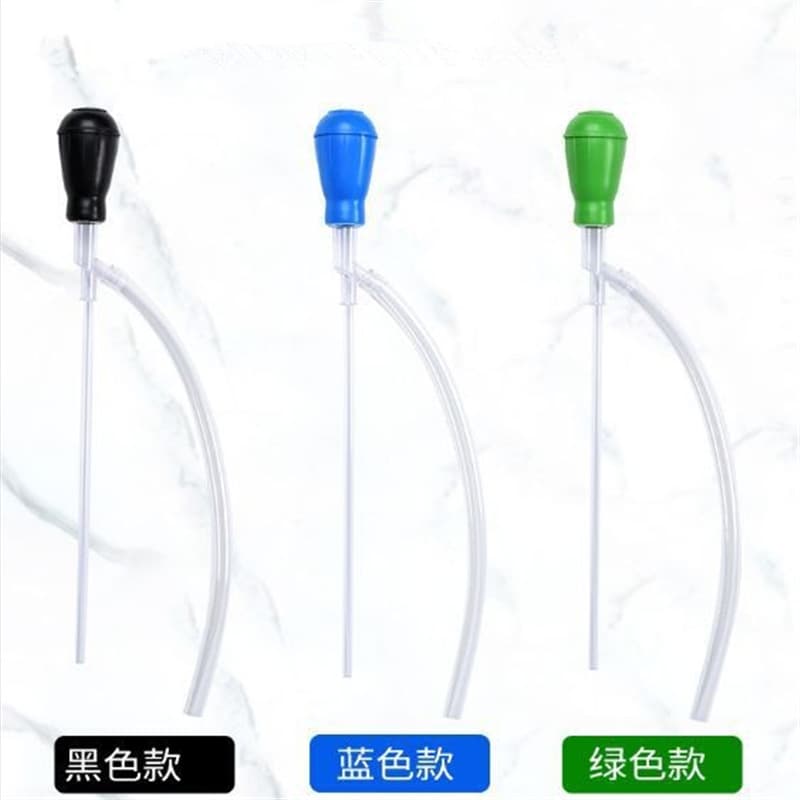 Aquarium Siphon Gravel Cleaner Fish Tank Water Changer Small Tank Waste Remover Oil Skimmer Feeding Medicine Tube