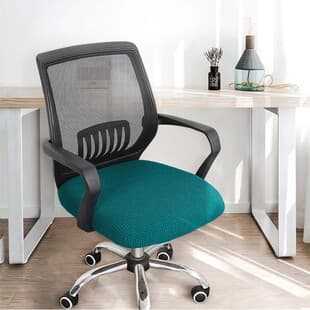 Large Thickened Office Chair Cover Anti-Slip Cushion Cover Swivel Chair Cover Stretch Velvet Gaming Chair Cover Computer Chair Seat Cover