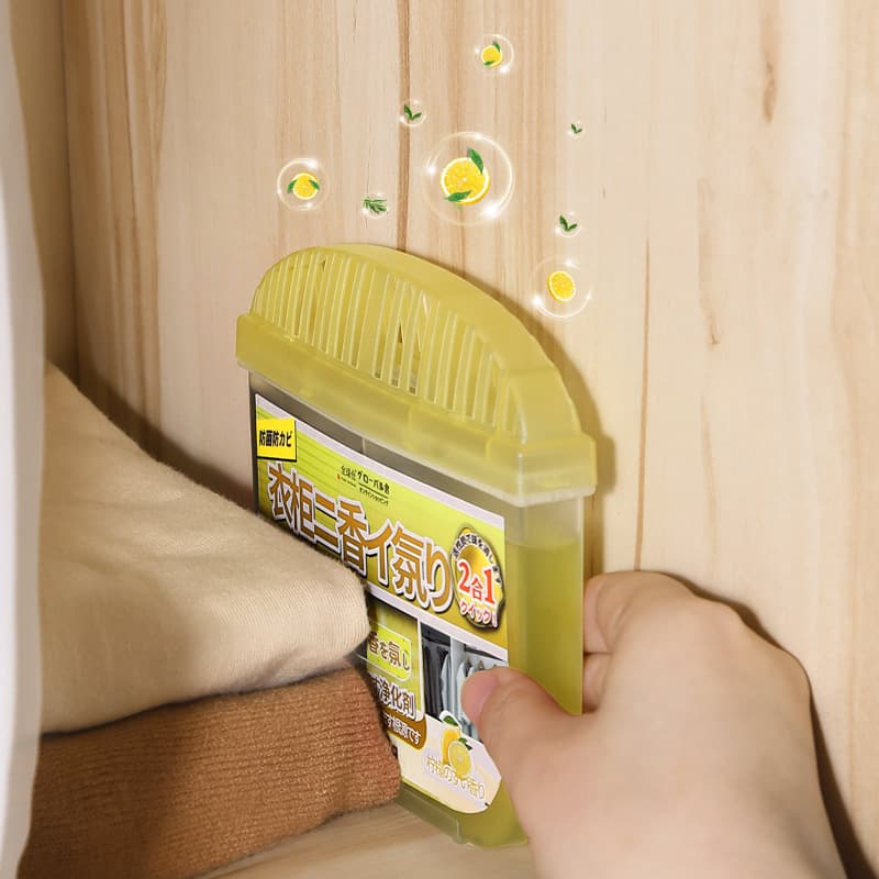 Global Warehouse Closet Deodorizer Box - Fragrant Air Freshener for Wardrobe Odor Elimination