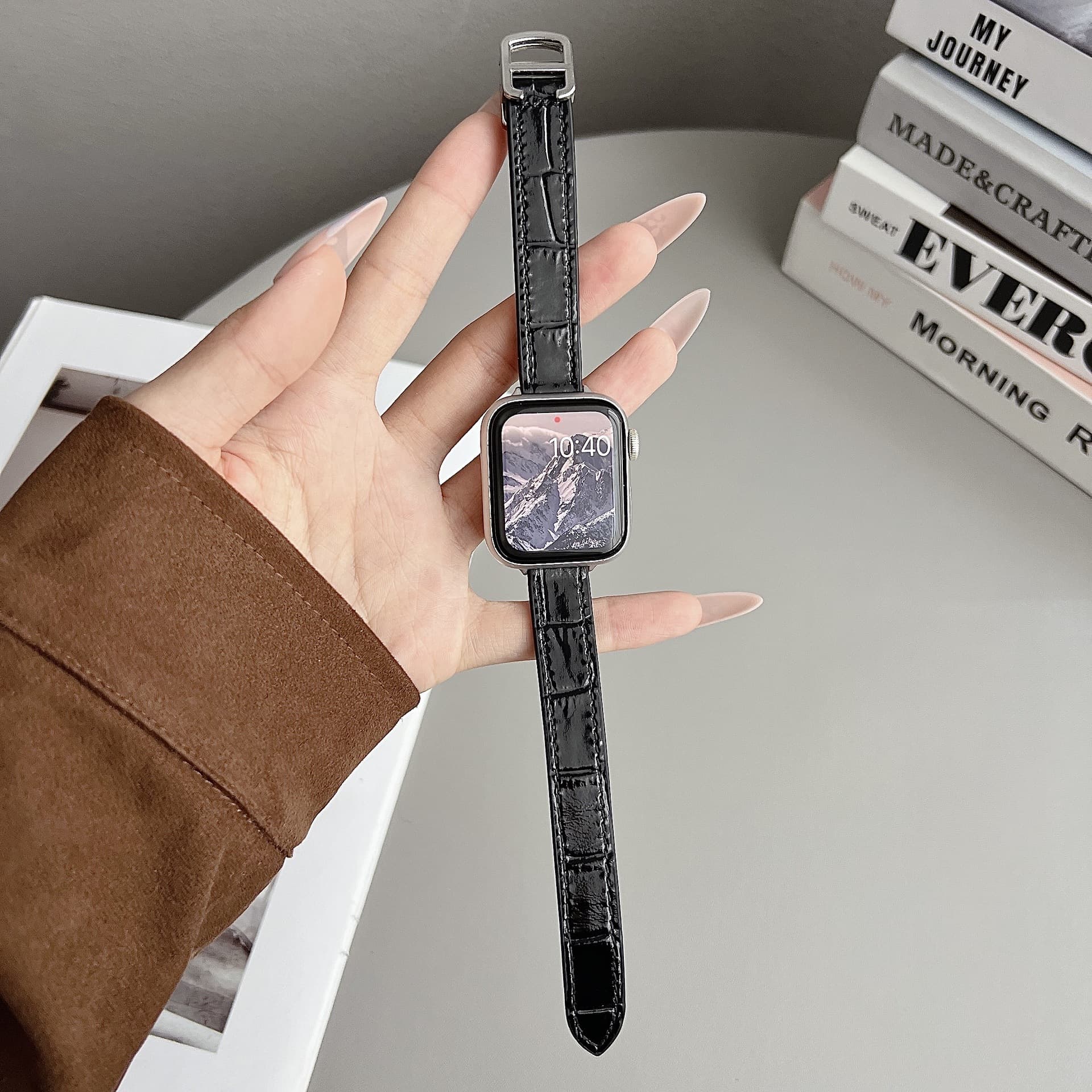 Cartier Magnetic Buckle Watch Band Compatible with Apple iWatch 4, 5, 6, 7, 8, 9, S10 Watch Strap Apple Watch Band
