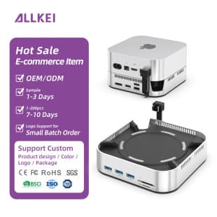 Compatible with Mac Mini 4 Docking Station with Dual NVMe Enclosure, 4K60Hz Resolution, USB3.2 HUB