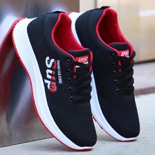 Spring/Autumn New Mesh Shoes for Men, Cross-Border Wholesale Knitted Breathable Sports Shoes, Men's Casual Comfortable Shoes, Wholesale