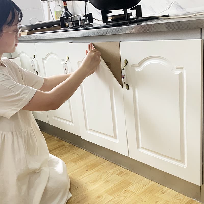 Kitchen Cabinet Sticker, Oil-Proof, Painted Furniture Renovation, Wardrobe Film, Desktop Self-Adhesive Thickened Waterproof Wall Sticker