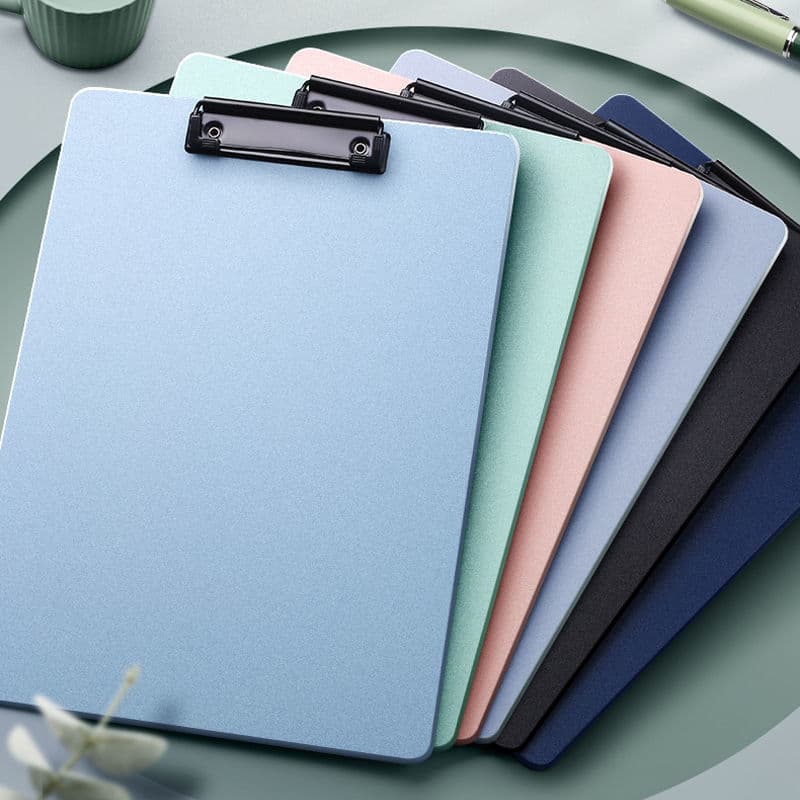 Morandi color thickened A4 clipboard file folder for student writing and drawing, receipt and menu office clipboard.