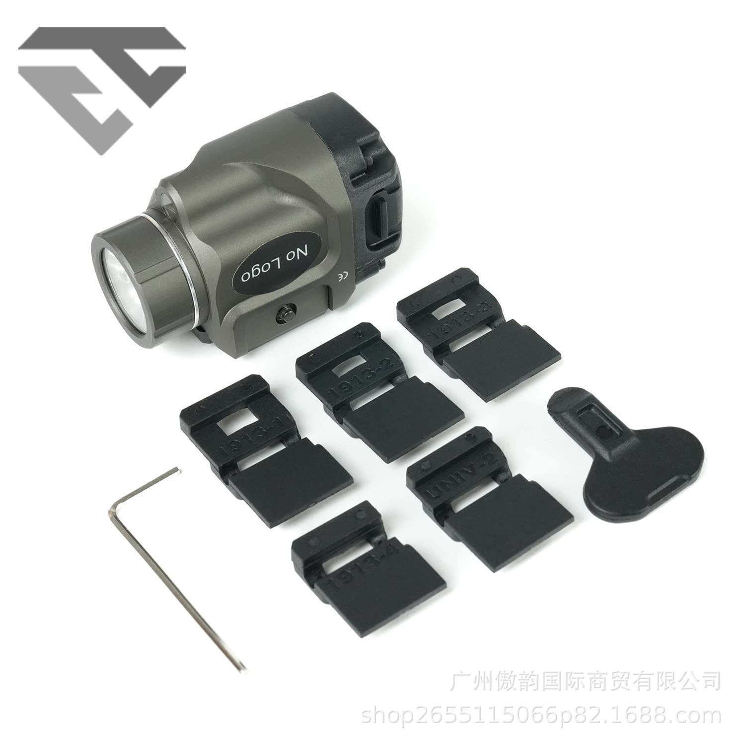 Metal Underbarrel Flashlight TL-8 Red Laser Underbarrel Light LED White Light Strobe Compatible with 20mm Rail