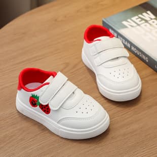 Spring Autumn New Baby White Shoes Anti-Slip Children Shoes Soft Sole Walking Shoes New Girls Board Shoes Boys Sports Shoes