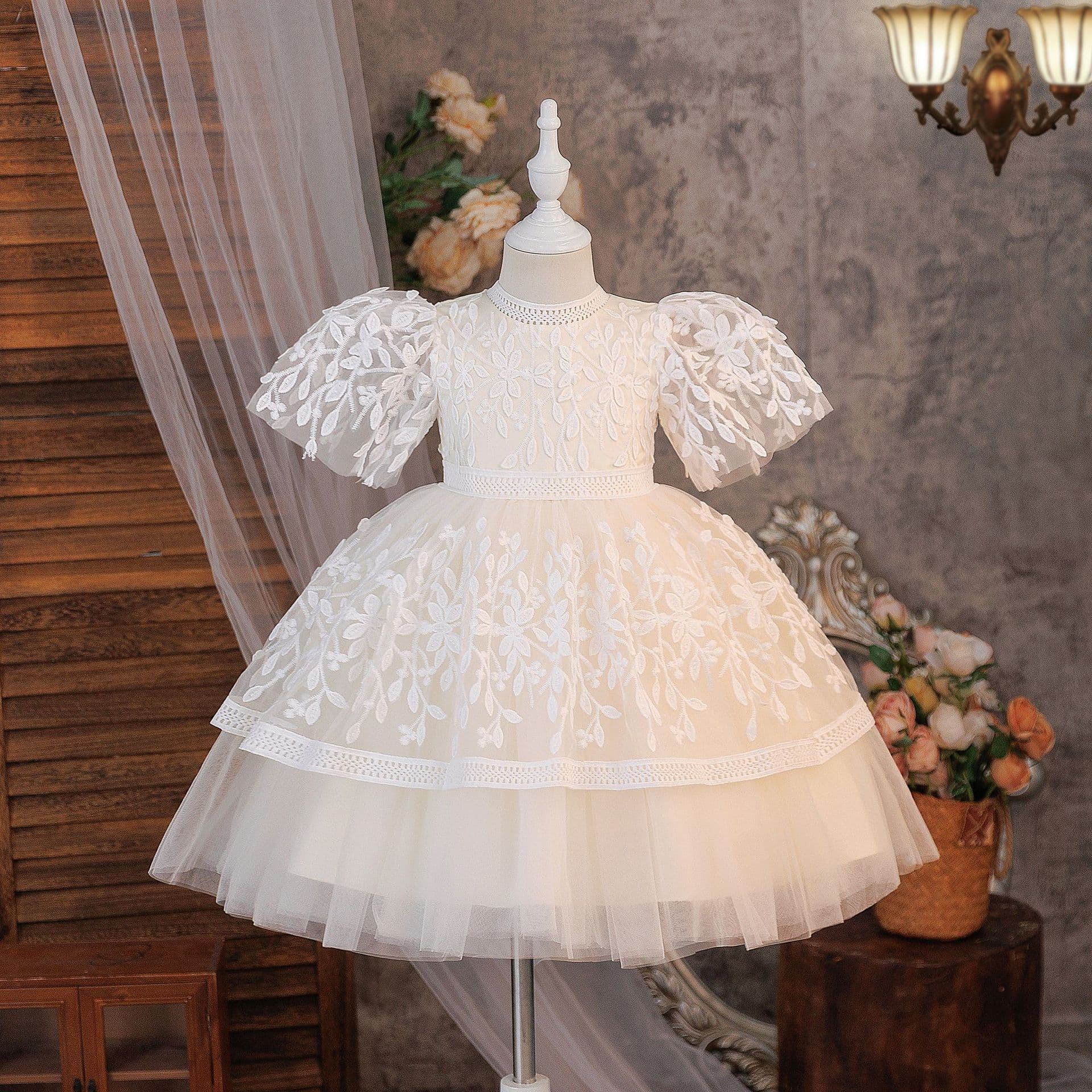 Dresses Amazon In-Stock Wholesale Children's Dresses Princess Dresses Girls' Piano Performance Flower Girl Tutu Dresses