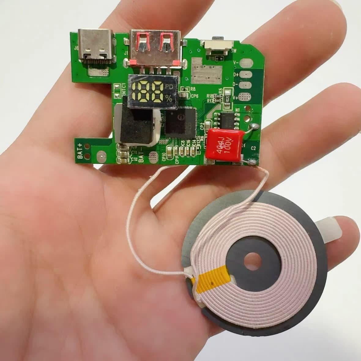 Pd22W Fast Charging Wireless Power Bank Board Ip5568 Main Control New See Details Page for DIY Use