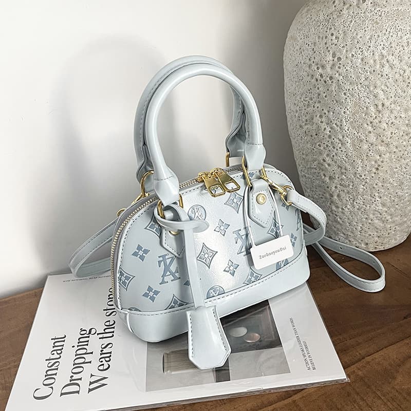 Cross-border fashion high-end shell crossbody bag single shoulder temperament versatile women's bag trend bag foreign style printed crossbody bag