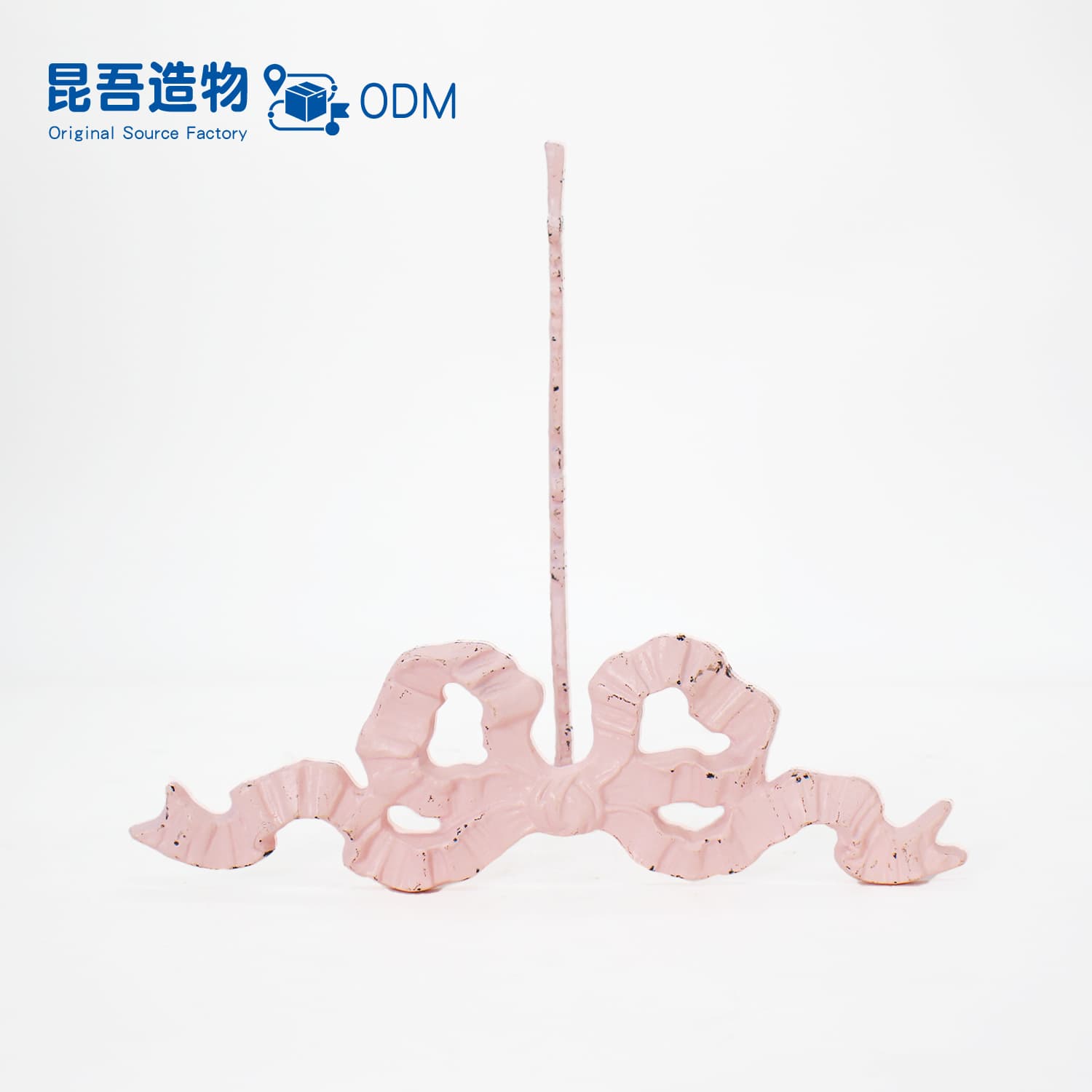 Original Cast Iron Craft Easel Bow Plate Stand Dessert Stand Hotel Tableware Tea Cake Display Stand
