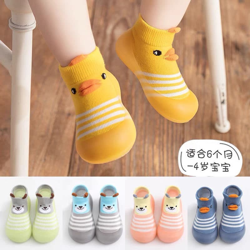Infant Walking Socks Shoes Spring/Autumn Thin Anti-Slip Soft-Sole Wear-Resistant Floor