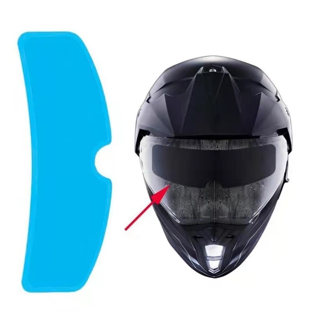 Suitable for motorcycle helmets with rain and anti-fog film. Please use a helmet with rain and anti-fog film when riding an electric motorcycle.