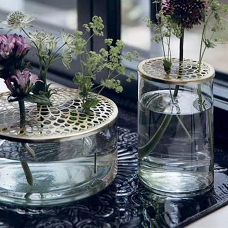 Flower Arrangement Fixing Grid Vase Insert Living Room Hydroponic Fresh Flower Arrangement Vessel Fixing Tool Ins Decoration Gadget