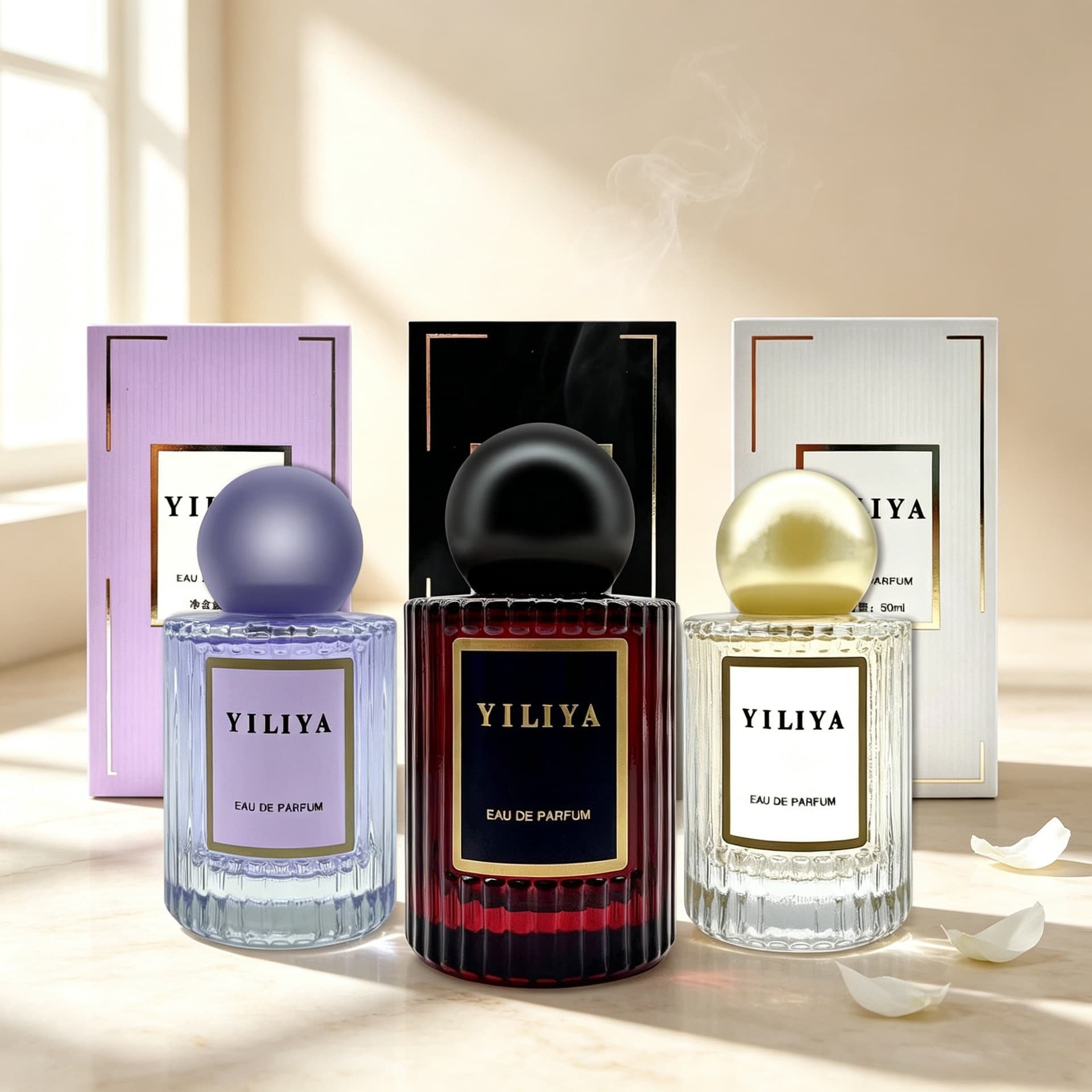 YILIYA Summer Encounter Perfumer Women's Perfume 50ml Long-lasting Floral and Fruity Fresh Girly Body Fragrance Eau de Toilette