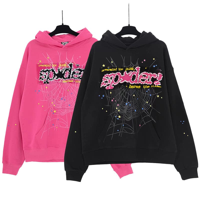 Amazon High-Quality 420G Heavyweight Original Sp5der Hoodie American Sports Sweatshirt Cross-Border Supply