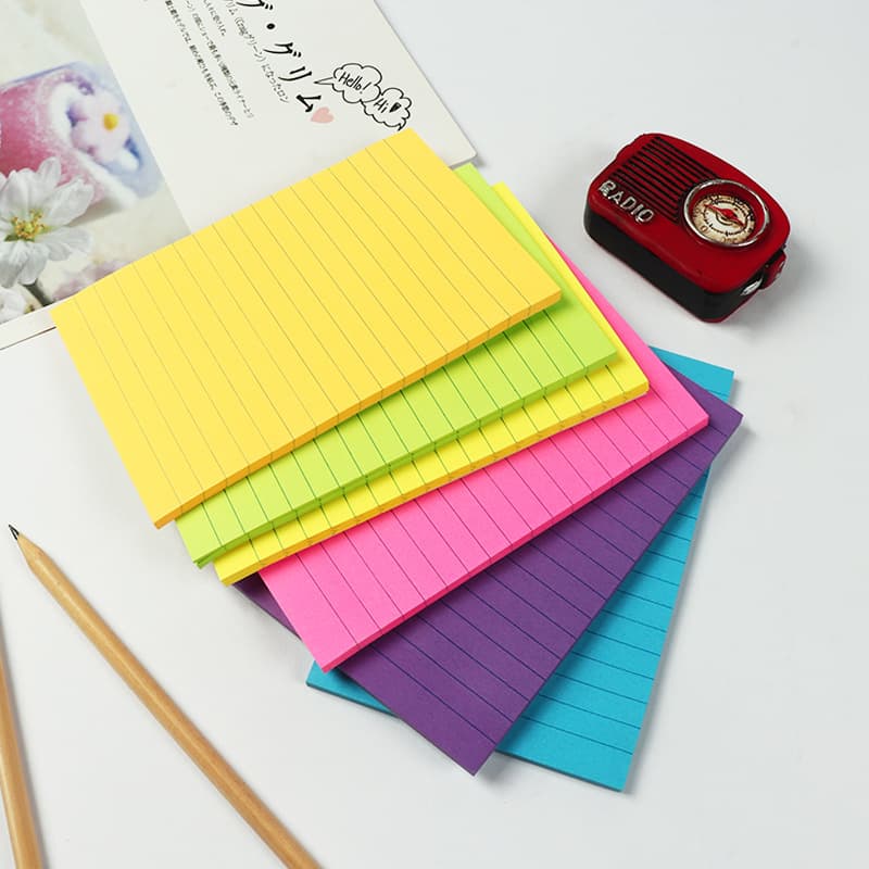Ins Memo Pads Minimalist Style Lined Japanese Student Notebook Colorful Cute Creative Tearable Lined Pads