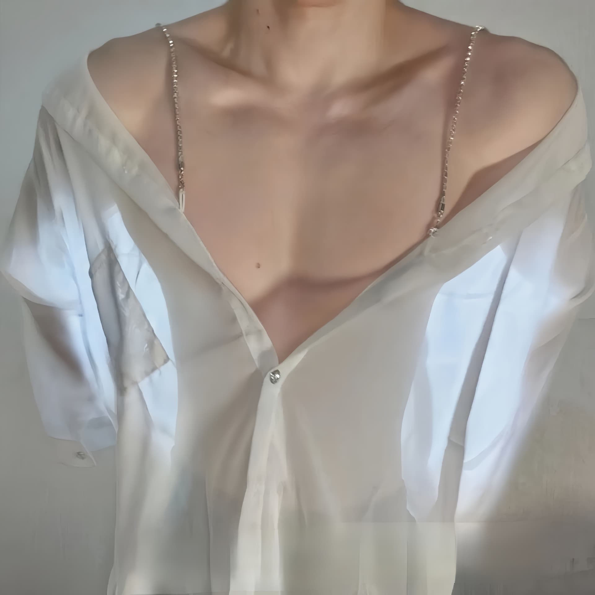 Zui Jiao Men's Sexy Lingerie Shirt See-Through Pure Desire Temptation Sleepwear Camisole Plus Size Temptation Passion Set qqny