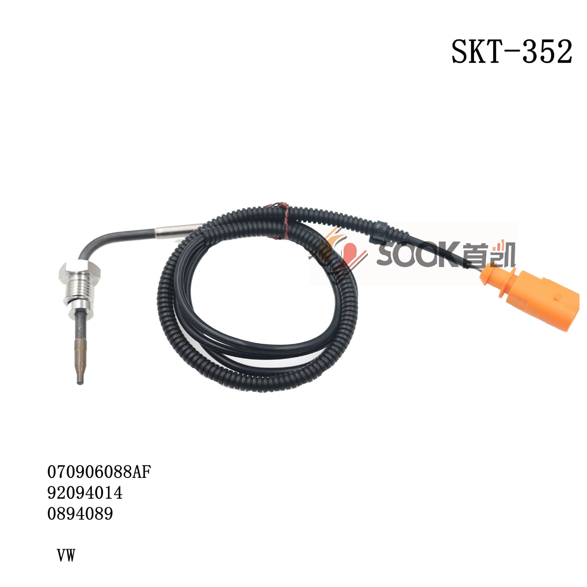 Exhaust gas temperature sensor, exhaust temperature sensor 070906088AF SKT-352