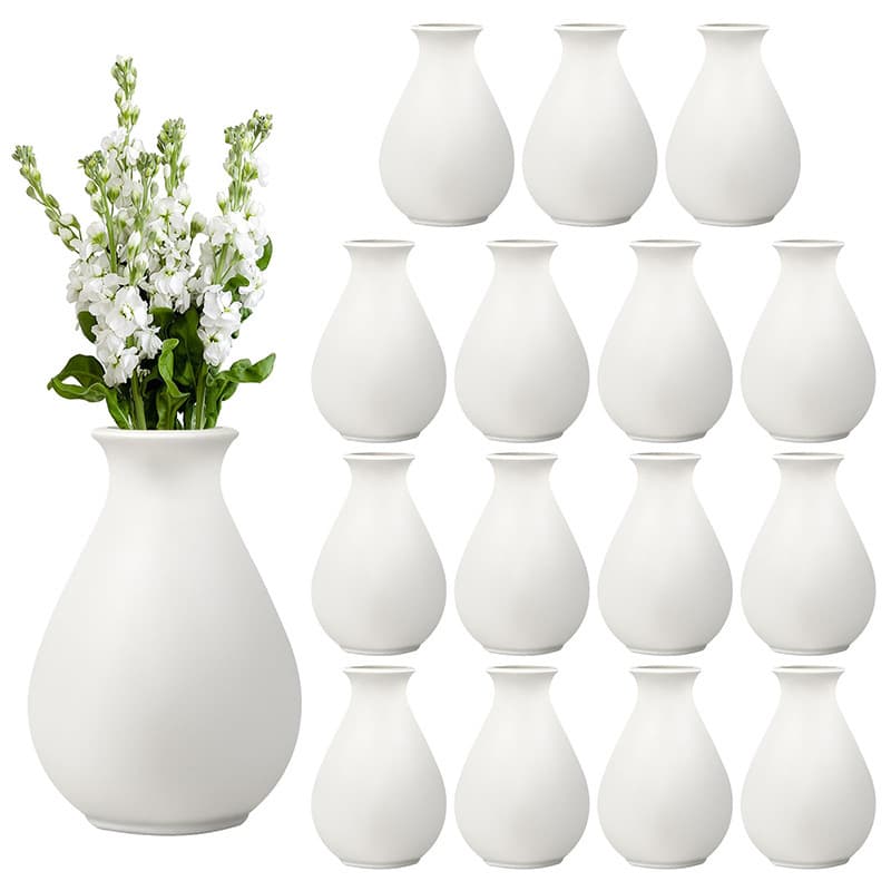 Amazon cross-border e-commerce specializes in plain-fired vases, ceramic vase sets, hotel and B&B dried flower decorations