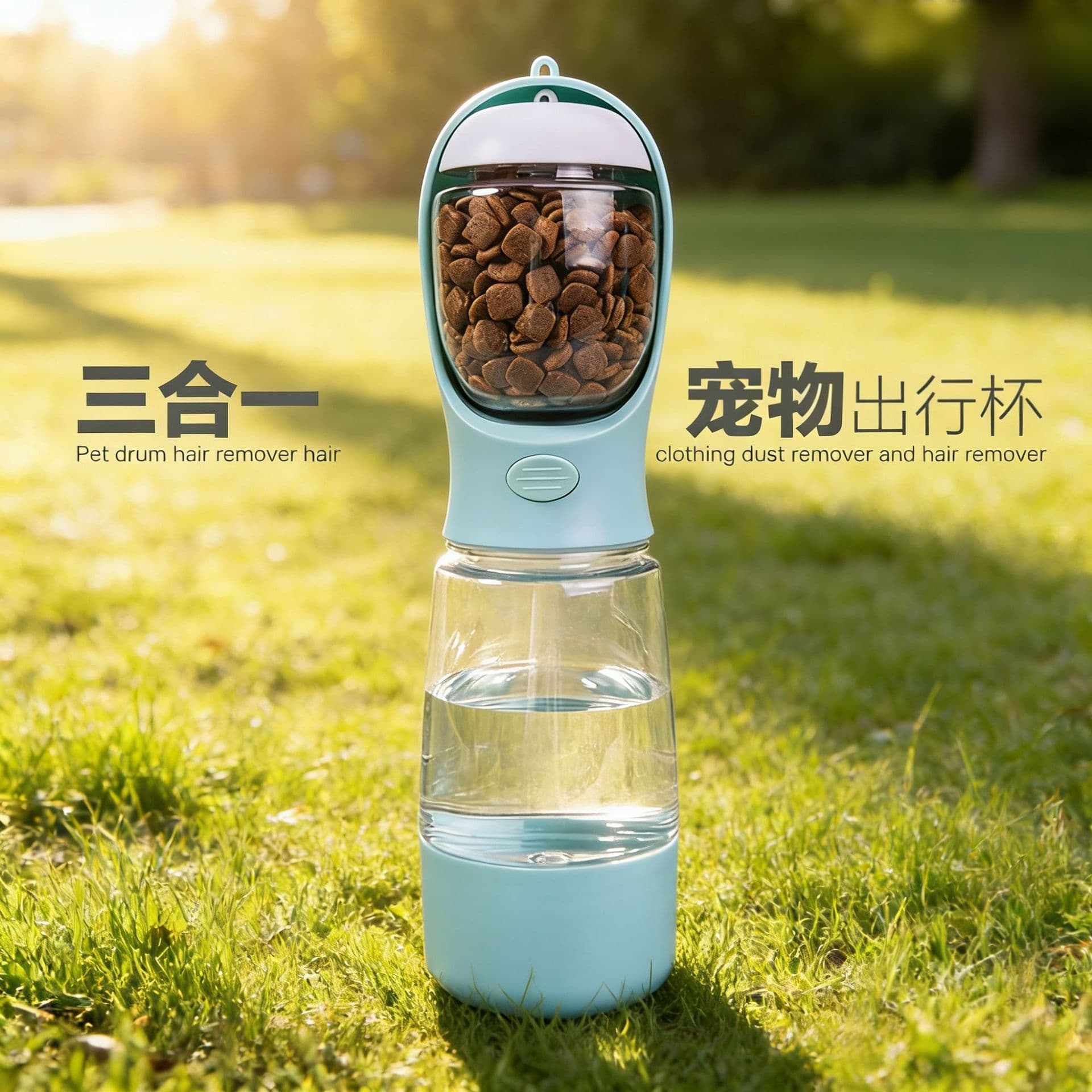 3-in-1 water and food cup for dogs, multi-functional dog water bottle for outdoor travel, pet supplies, pet water bottle
