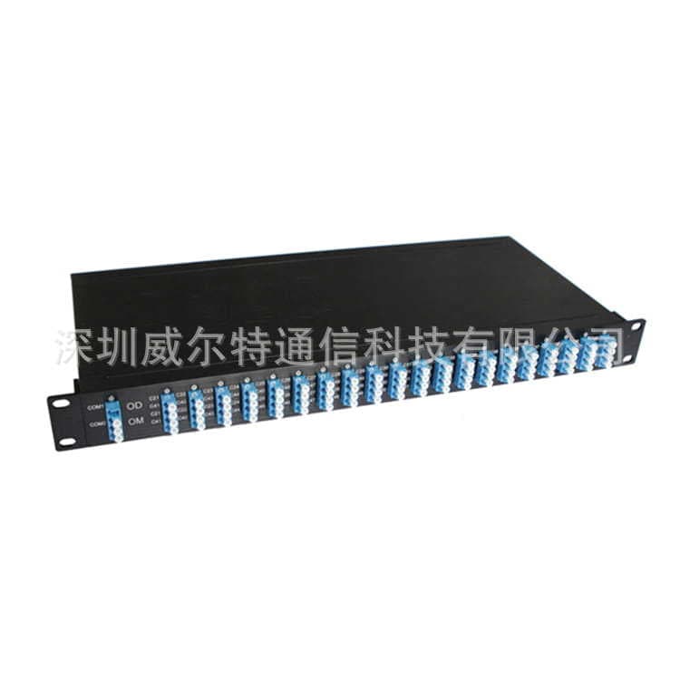 19-Inch 1U Rack-Mounted Equipment 8-Channel 100GHz Dual Fiber Multiplexer/Demultiplexer DWDM Equipment