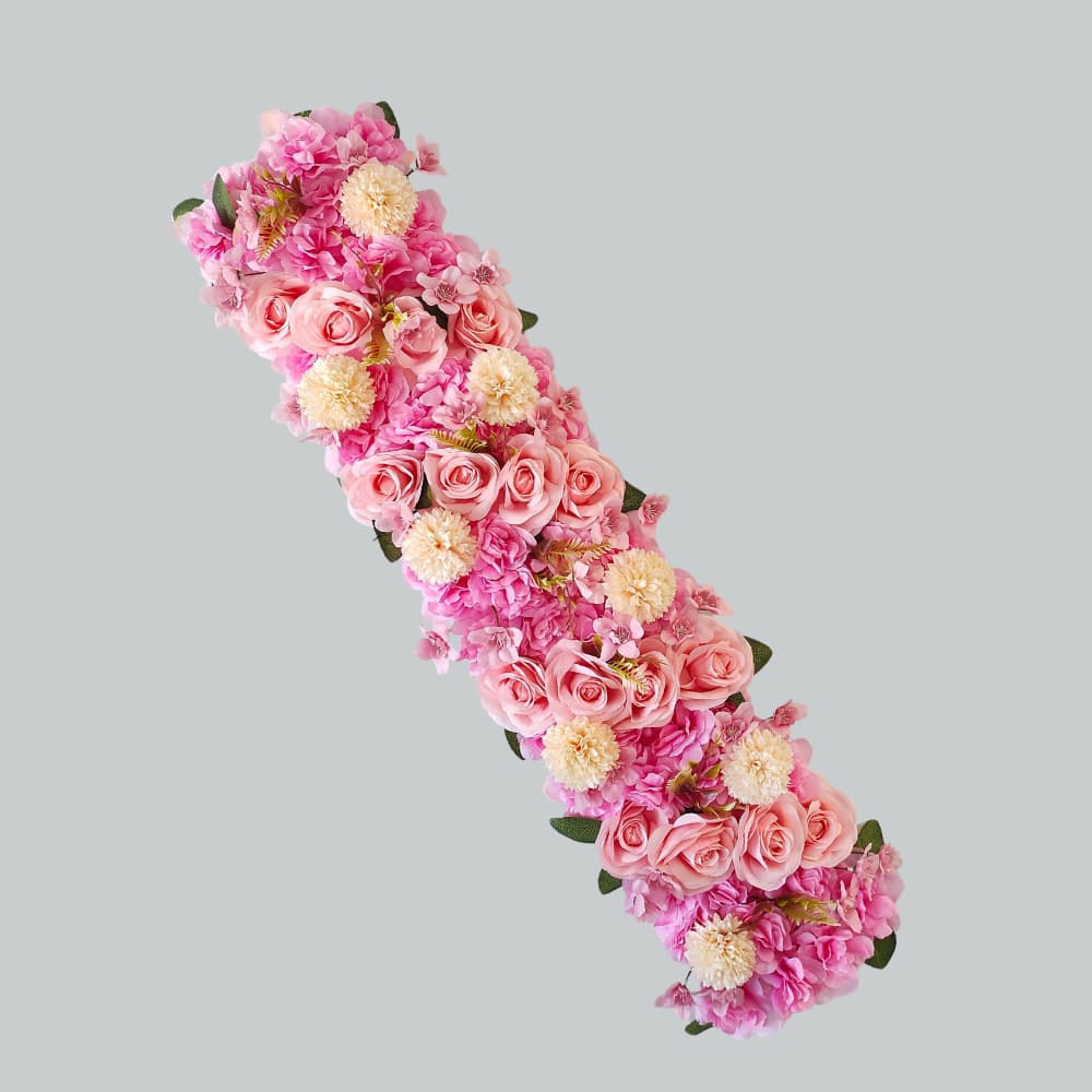1m Artificial Flower Garland for Table Decoration, Wedding Arch Decoration, Long Rose Flower Garland for Wedding