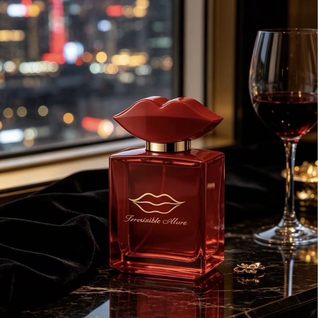 Cross-Border Best Seller Sexy Red Lips Women's Perfume Long-Lasting EDP Woody Scent Arabian Middle East Perfume Wholesale