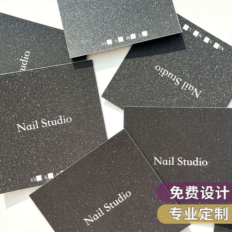Starlight Multi-Style Paper In Stock Light Luxury Wearable Nail Display Cards Baby's Breath Nail Card Paper Wholesale Manicure Display Cards
