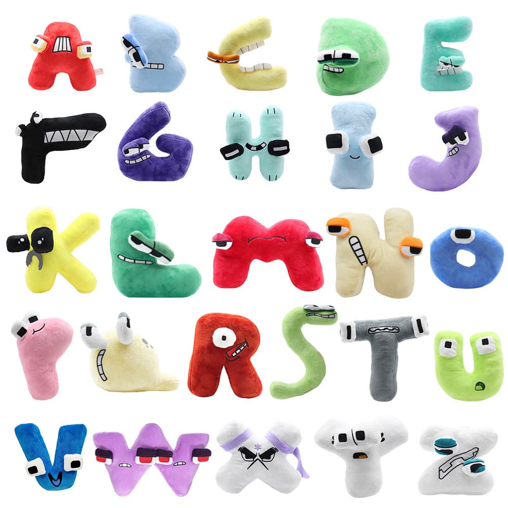 Enlightenment Letters A-Z Toys Enlightenment Kidsren's Dolls Cross-Border Hot Selling A-Z Letters Peripheral Plush Dolls Wholesale