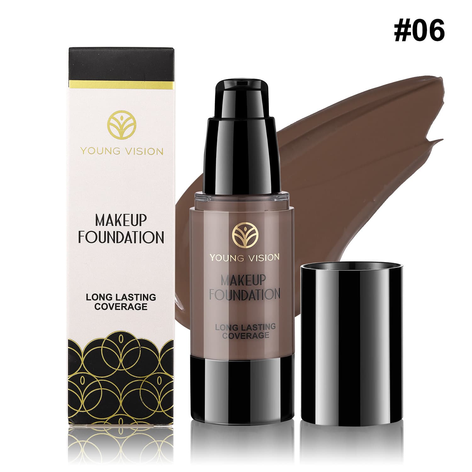 YOUNG VISION Pressed Liquid Foundation Matte Oil Control Waterproof Long-Lasting Contour Concealer 11 Shades