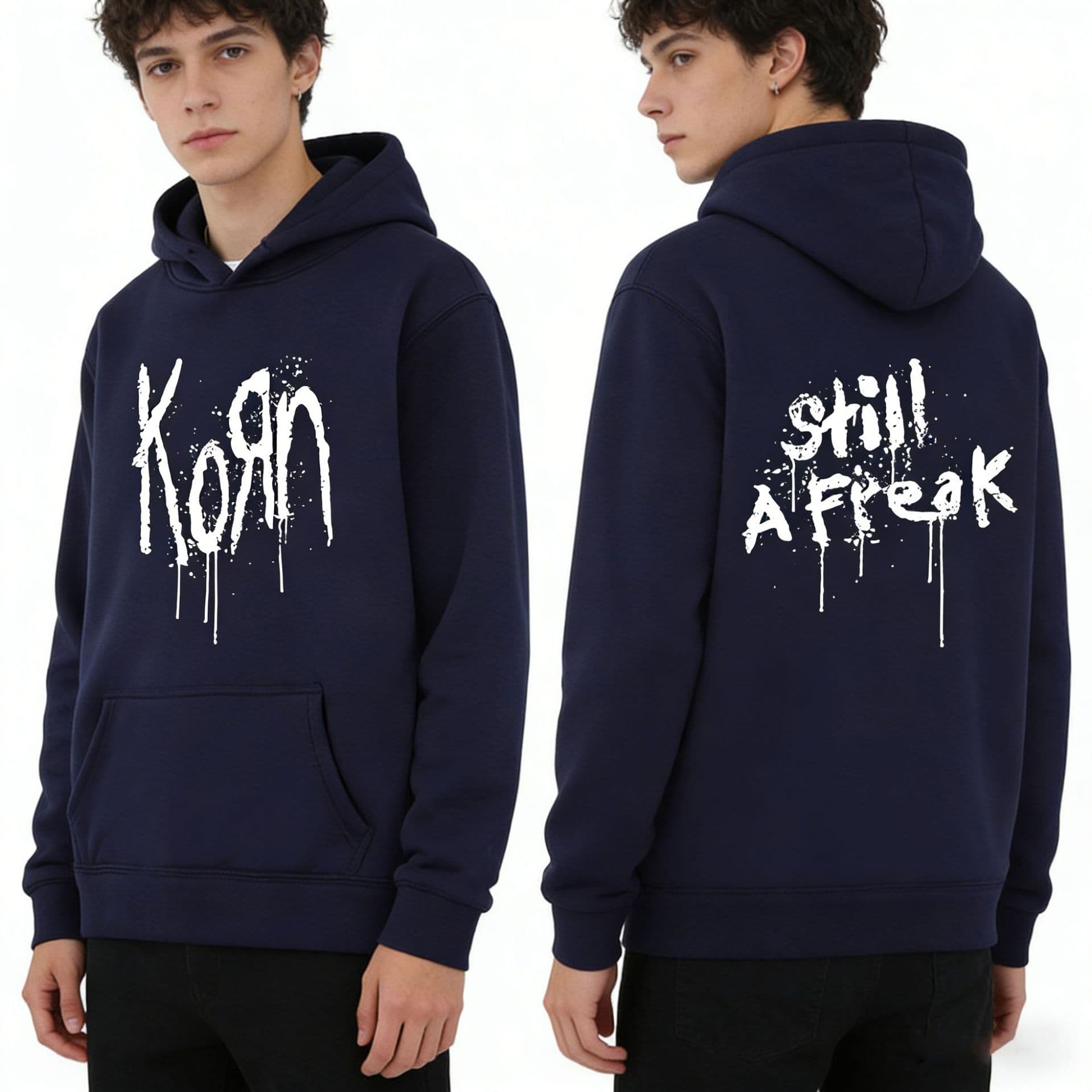 2026 New Unisex Hooded Sweatshirt Korn Band Joint Rock Band World Tour Concert 2D