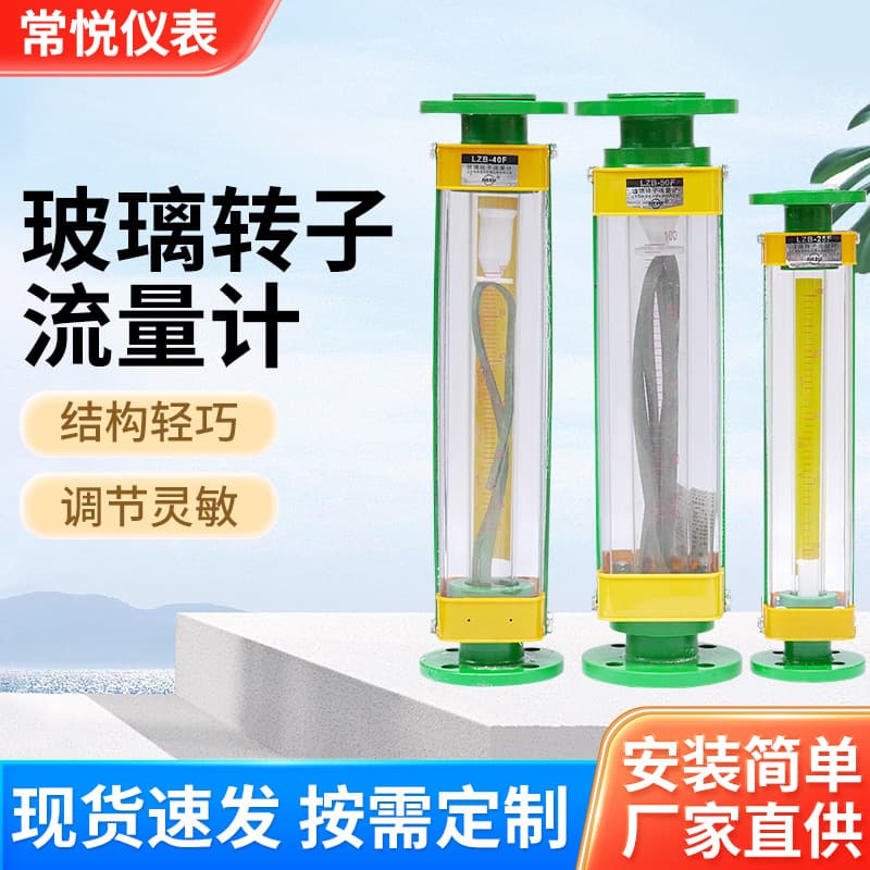 LZB PTFE rotor flow meter gas liquid carbon steel anti-corrosion flow meter multi-specification flow meter instrument
