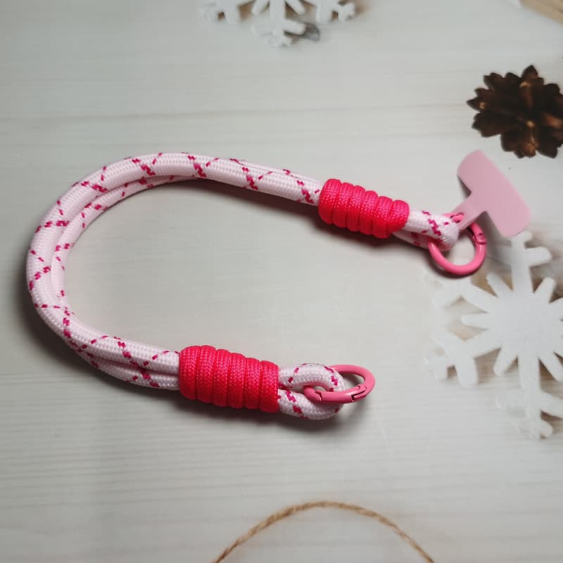 Cheap Polyester Round Mobile Phone Lanyard with Hook