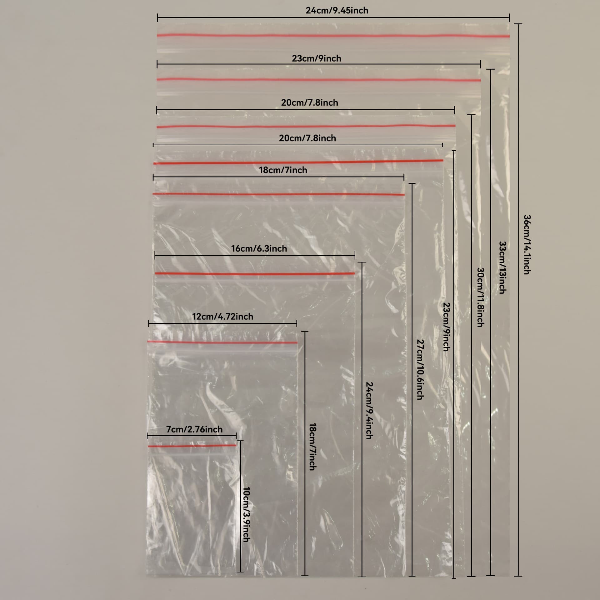 Inner bone bag bag self-adhesive bag self-sealing self-adhesive wholesale ziplock bag plastic bag thickened packaging transparent ziplock bag