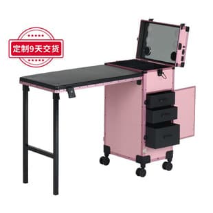 New Pink Cosmetic Case Beauty Tattoo High-End Trolley Makeup Box Setting Spray Professional Storage Case Nail Art Tool Box