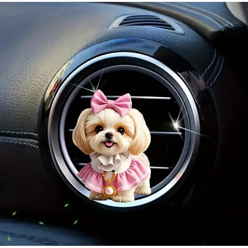 New Cross-Border 2D Hoodie Cat Finished Cute Acrylic Vent Clip Car Decoration Aromatherapy