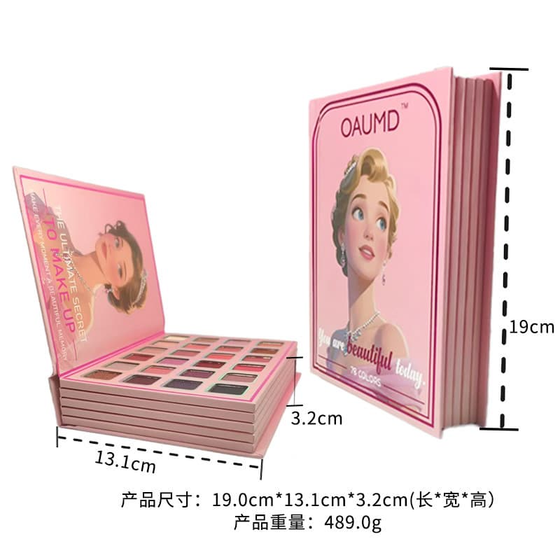 Cross-border Hot-selling Multi-color Six-layer Book Makeup Palette Highlighter Eyeshadow Palette Eyeshadow Blush Contour All-in-one Makeup Artist BOOK