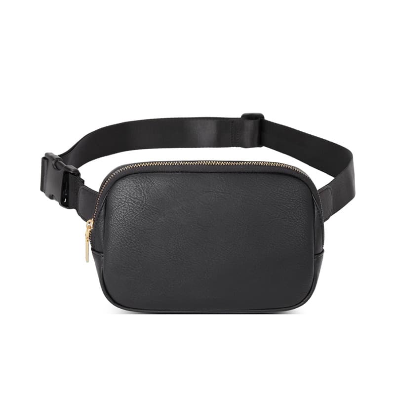 Fashionable Sports PU Waist Bag with Adjustable Belt, Waterproof Small Crossbody Bag, Waist Pack, Sling Bag