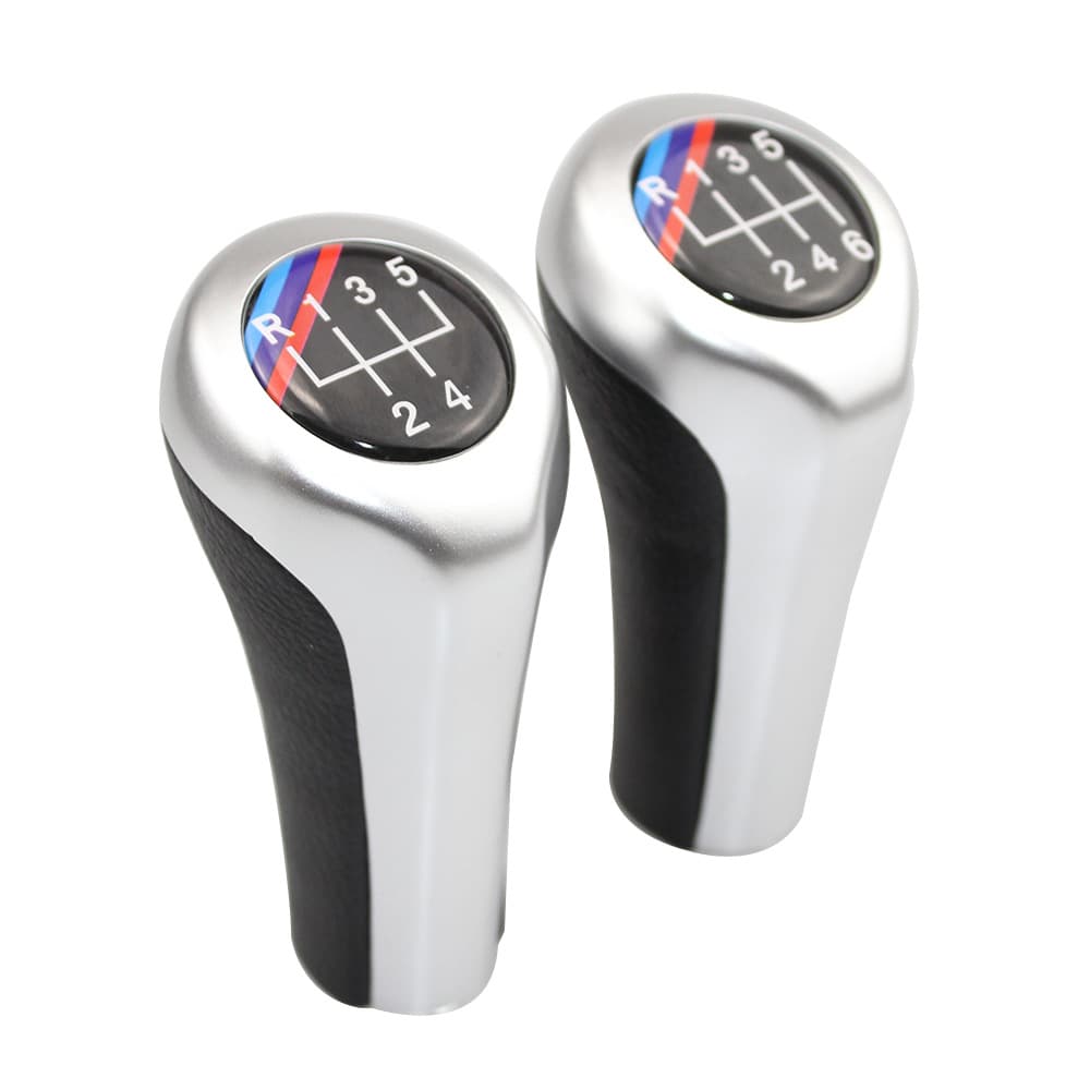 BMW Shift Knob for 5/6 Speed Silver Gear Shift Lever Modification Accessory