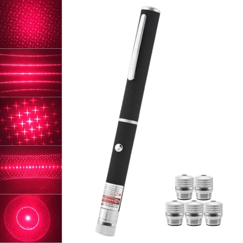 Rechargeable 100mw red light green light blue purple light starry sky single point laser pointer pen teaching pointer props