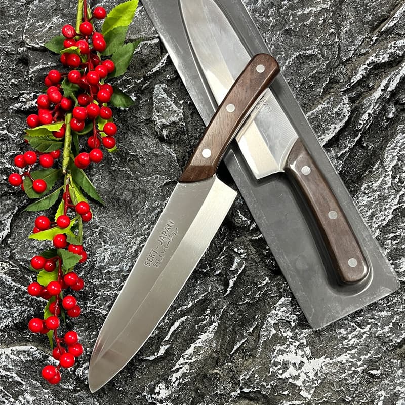 Hot-selling chef's knife, multi-functional all-steel integrated vegetable cutter, Japanese stainless steel fruit knife, factory direct wholesale.