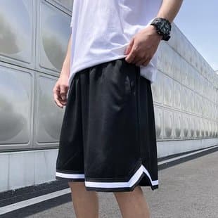 Korean-style casual shorts for men, summer loose-fit athletic shorts, trendy versatile five-point shorts, breathable quick-dry lightweight beach shorts