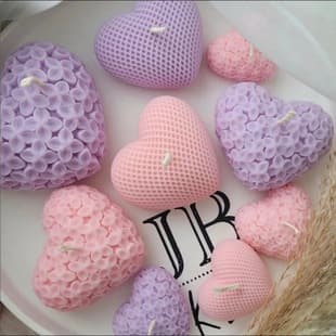 Multiple Love Series Silicone Molds for Baking Cake Fondant Mold DIY Heart-shaped Aromatherapy Candle Soap Mold