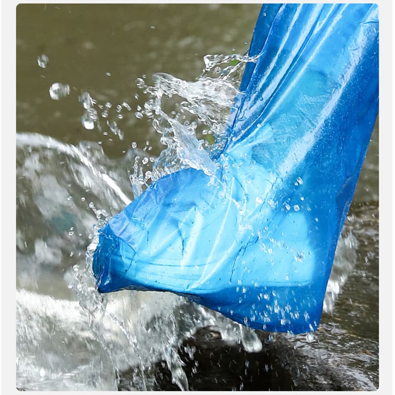Factory Direct Wholesale Disposable Medical Isolation Shoe Covers, New PE Material, Extra Thick Waterproof Foot Covers, Wear-Resistant Shoe Covers