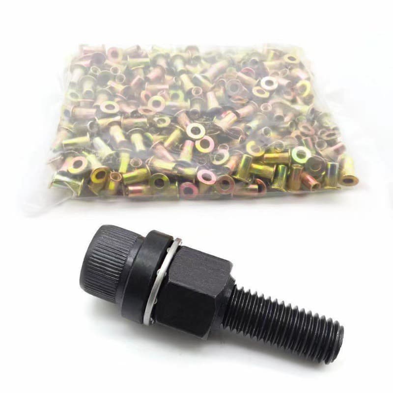 Automotive Flat Head Rivet Nut Sheet Metal Tool Simple Rivet Nut Rivet Manual License Plate Rivet Nut Head Household