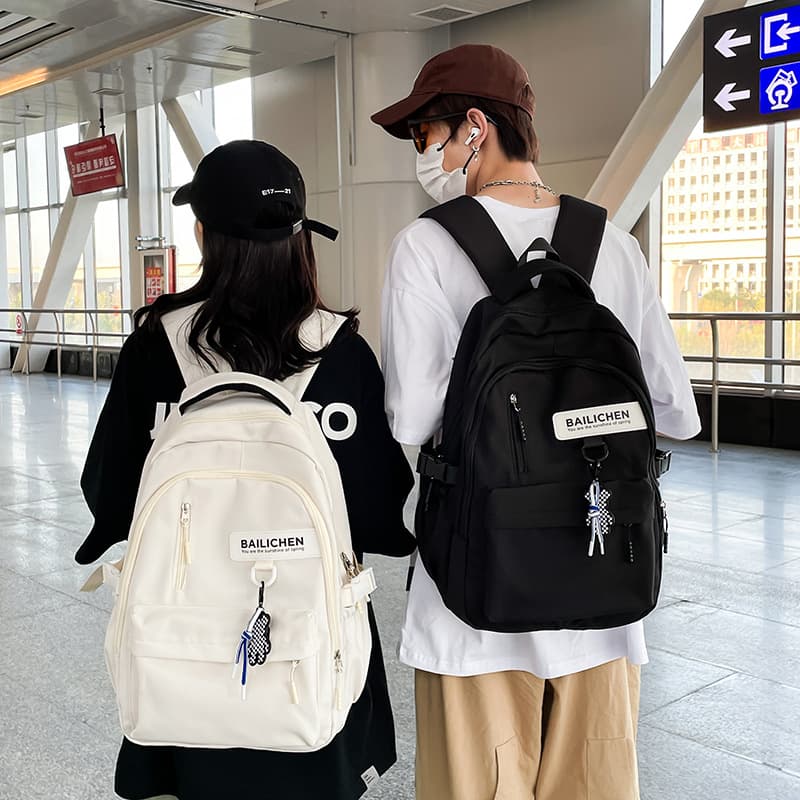Schoolbags for women 2025 new style junior high school students, high school students, large capacity backpack ins simple travel backpack for men