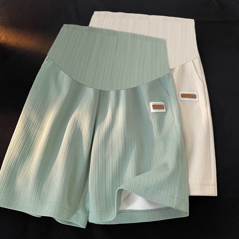 Maternity Shorts for Summer Outer Wear, Loose Casual Bottoming Pants, Maternity Pants for Petite Women, Belly Support, Spring and Summer Comfort