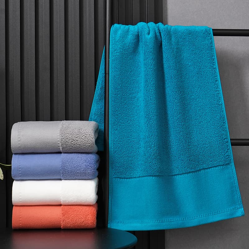 Hilton Hotel Bath Towel 100% Cotton Beauty Salon Beach Towel Embroidered Logo Class A Pure Cotton Wholesale Thick Soft